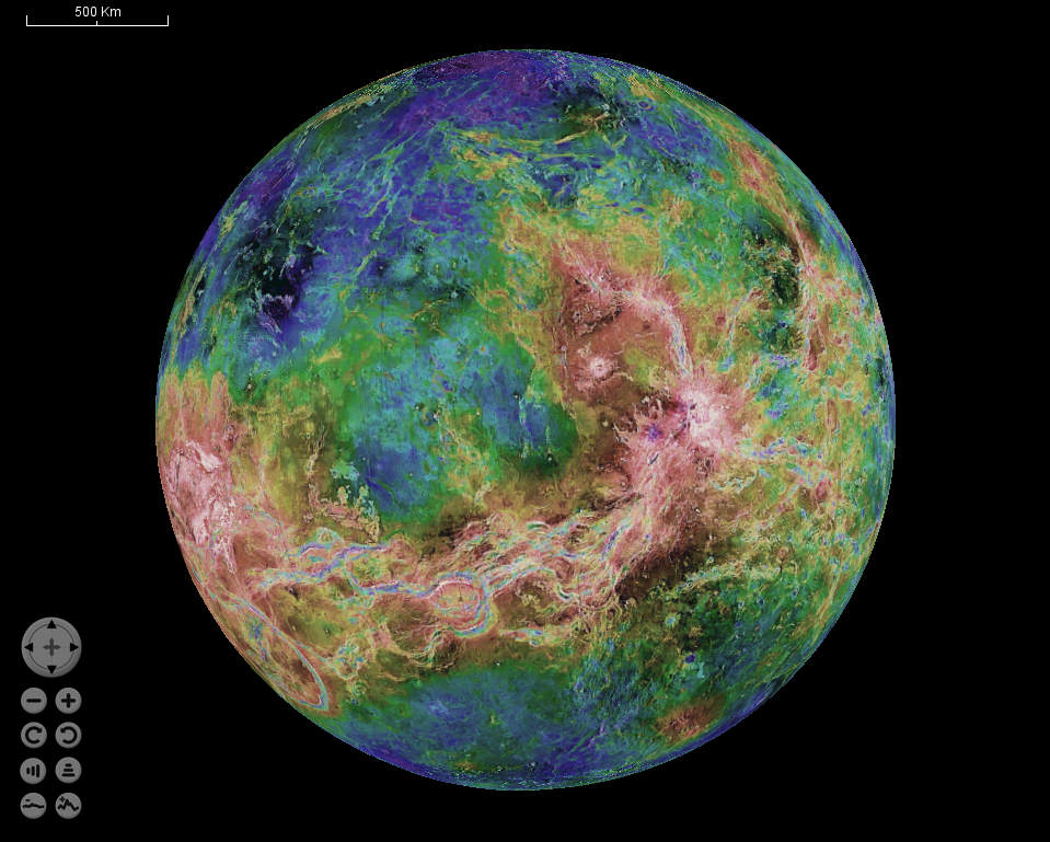 Eighth slide - 3D Projection of Venus